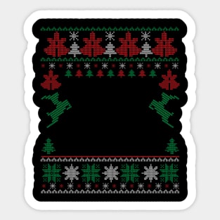 ugly sweater Sticker